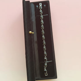 Elegant Black Crystal Bracelet